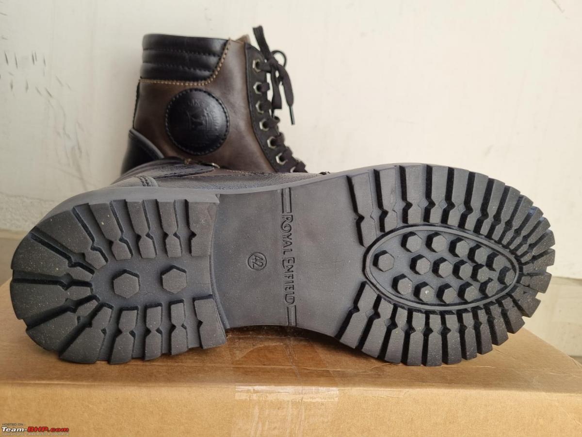 Bought a pair of Royal Enfield Platoon riding boots First impressions Team BHP